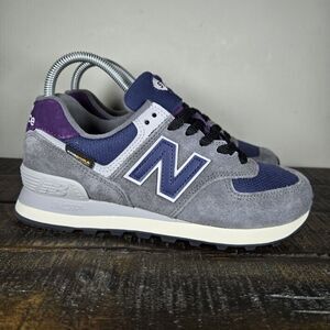 New Balance 574 Cordura Womens Size 7 D Running Shoes U574KGN Gray Blue